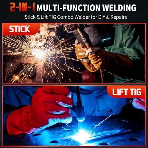 110V Welder Machine with Pulse, 20-200A 2-IN-1 STICK/TIG