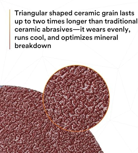 3M Cubitron II Fibre Disc, 982C, 60+, 5 in x 7/8 in, Die 500P