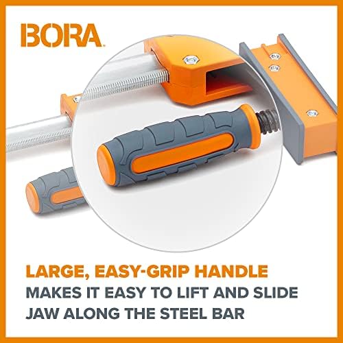 Bora 50 Inch Parallel Clamps, 2 Pack Bar Clamps for Woodworking