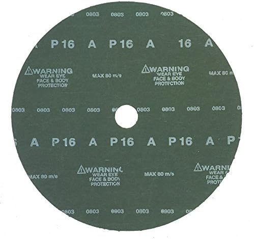 Mercer Industries 305016-9-1/8" x 7/8" Aluminum Oxide Resin Fibre Discs, 16 Grit (25 pack)