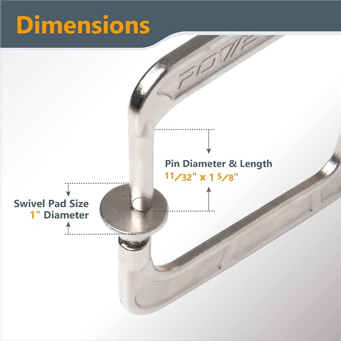 POWERTEC Pocket Hole Clamp, Quick Release 12” Right Angle Clamp for Pocket Hole Joinery, Vise Grip Clamps w/Ergonomic Grip & Swivel Pad, Clamps for Woodworking, DIY, Drawer Making - 2PCs (71744)