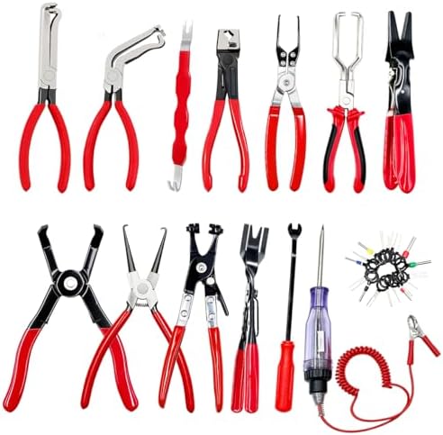 14PCS Automotive Electrical Disconnect Pliers Set: High-Carbon Steel