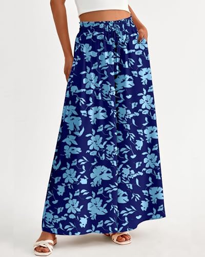 BTFBM Wide Leg Flowy Palazzo Pants for Women