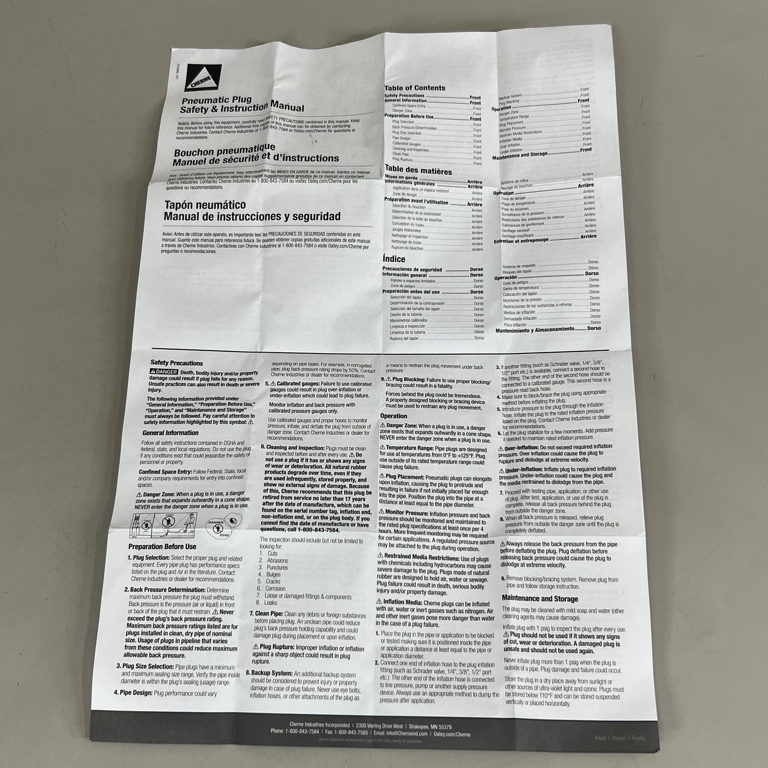 OATEY Cherne Bulk Test-Ball Plugs With Individual Display Bags 3" Black 240038