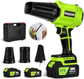 Leaf Blower Cordless Handheld Blower with 2x4.0Ah Batteries and Charger