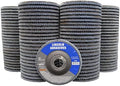 100 Pack Flap Discs 60 Grit 4.5" x 7/8" Sanding Wheels
