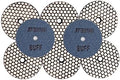 DT-DIATOOL Dry Diamond Polishing Pads 4 Inch for Granite Marble Quartz Stone Countertop Tiles 8 Pieces WBUFF