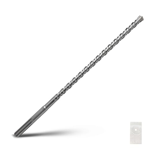 11/16 x 20 inch SDS Max Rotary Hammer Drill Bit, 18x520mm Carbide Tip Masonry Drill Bit,Concrete Drill Bit for Masonry, Brick, Stone, Concrete (Length :520mm / 20 inch, 18mm (11/16 in) Diameter)