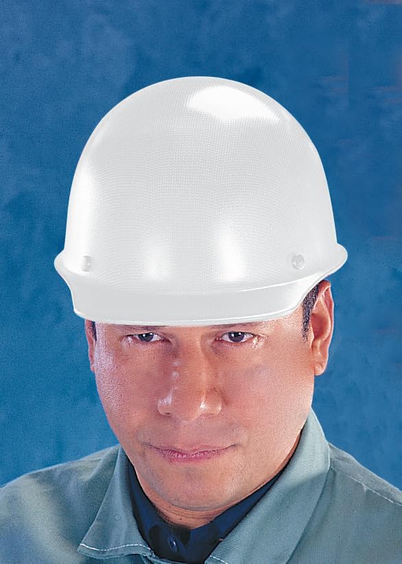 MSA Skullgard Cap Style Safety Hard Hat with Suspension - Non-Slotted Cap, Made of Phenolic Resin, Radiant Heat Loads up to 350F | Fas-Trac III Ratchet Suspension
