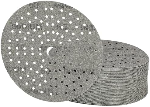 Mirka Iridium Sandpaper 6 Inch Hook and Loop 60 Grit 50 pcs