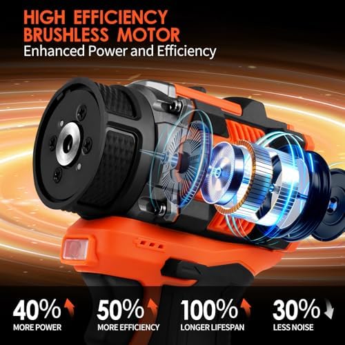 Brushless Small Sander with 36PCS Sandpapers, 2 Variable Speed Cordless Sander (0-500/0-3000 RPM), 2x2600mAh Batteries, Mini Compact Electric Sander for Wood, Metal, Paint Removal, and DIY Projects