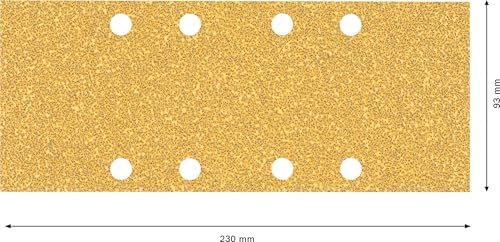 Bosch Professional 10x Expert C470 Sandpaper (for Hardwood, Paint on Wood, 93x230 mm, Grit 40, Accessories Orbital Sander)
