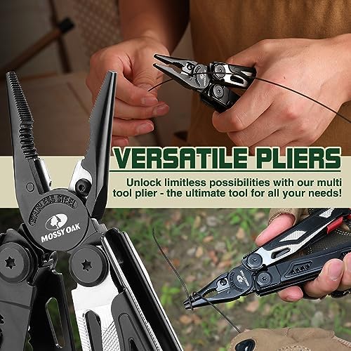 MOSSY OAK 19-in-1 Multitool Pliers Stainless Steel Self-Locking