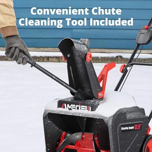 AMERISUN 21” Electric Snow Blower, 15-Amp Corded Snow Thrower