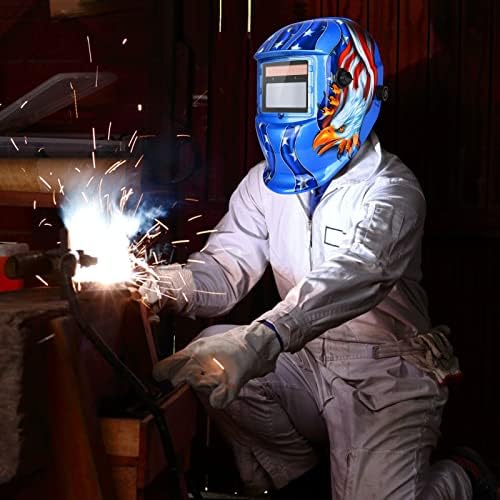 Welding Helmet Auto Darkening True Color Hood with Adjustable Shade Range 4/9-13 for TIG MIG ARC Welder Mask