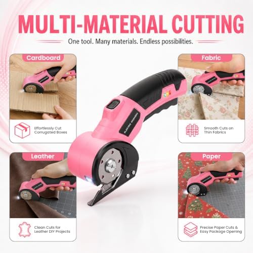 Cordless Electric Scissors 4.2V Powerful Cardboard Cutter, 2600mAh
