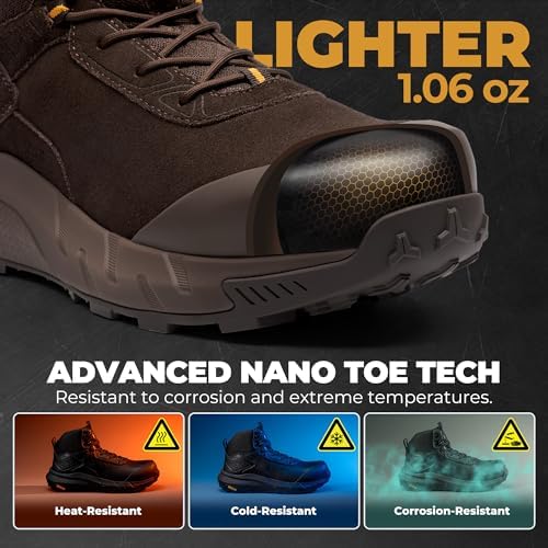 NORTIV 8 Composite Toe Work Boots for Men Waterproof