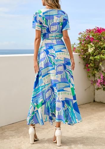 PRETTYGARDEN Women's Boho Floral Summer Maxi Dresses
