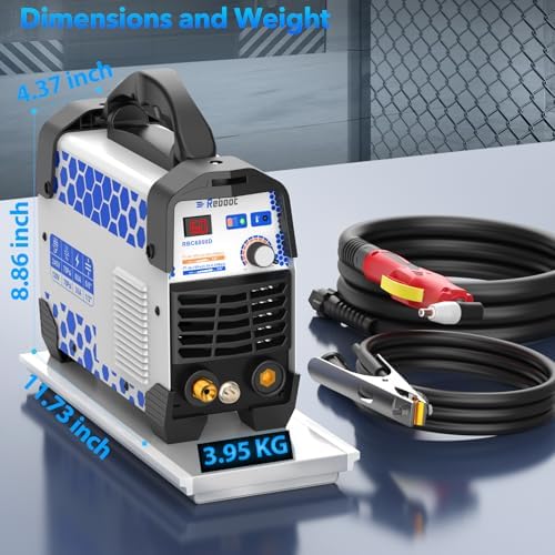 Reboot 60A Plasma Cutter Dual Voltage 120V/240V, 1/2" Clean Cut IGBT Inverter, Portable Metal Cutting Machine with Torch & Tips - RBC6000D 2025 Upgraded (Pre-Installed Air Regulator)
