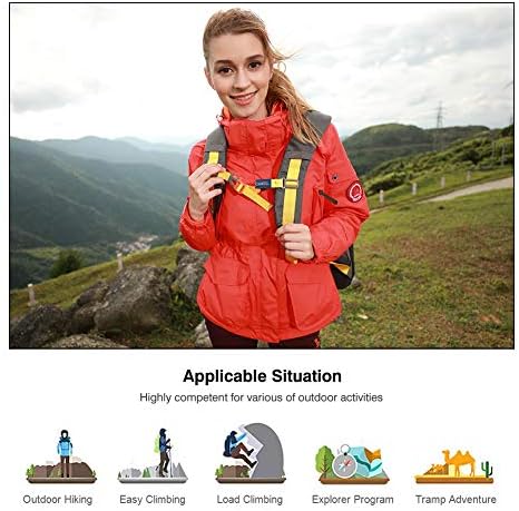 CAMEL CROWN Womens Waterproof Ski Jacket 3-in-1 Windbreaker Winter Coat Fleece Inner for Rain Snow Outdoor Hiking