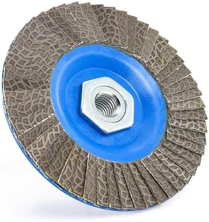 4.5" Diamond Flap Disc,Plastic Back Grinding Wheel for Marble,Ceramics,Sander Tile,Stone,Glass,Concrete(Grit 400-1pc)