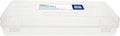 BAZIC PRODUCTS Clear Ruler-Length Utility Box, 13 3/8 x 5 3/8 x 2 1/2 in, for School Office Supplies
