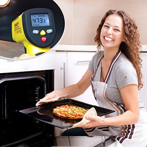 eT650D Temperature Gun by ennoLogic - Dual Laser Non-Contact Infrared Thermometer -58°F to 1202°F - NIST Option Available - Accurate Digital Surface IR Thermometer (Not for Body Temp)