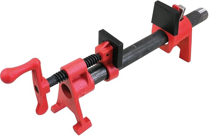 Bessey BPC-H34, 3/4-In. H Style Pipe Clamps - Incredibly Versatile, Easy To Assemble, Indespensable Workshop Clamp For Woodworking, Carpentry, Home Improvement, and DIY Projects