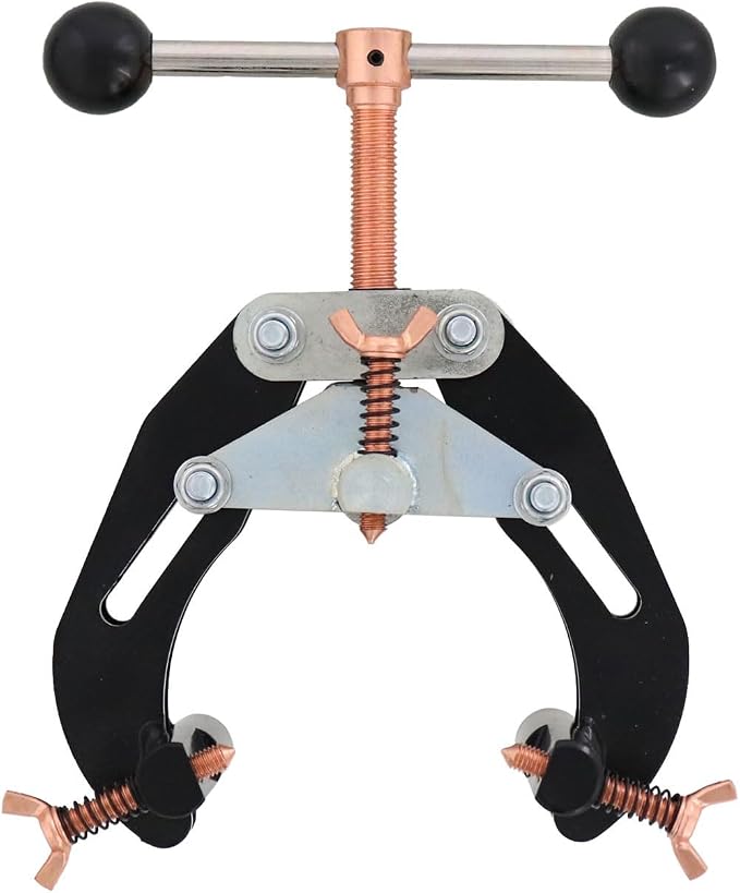 Steel Dragon Tools Small Pipe Clamp for 1" to 2-1/2" Pipe – Lightweight Pipe Fit-Up and Welding Alignment Tool, Durable Thread Design, Stainless Contact Points, Includes Extra Pins