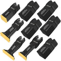 LEILUO 110Pcs Oscillating Saw Blades, Multitool Blade Set, Titanium Blade