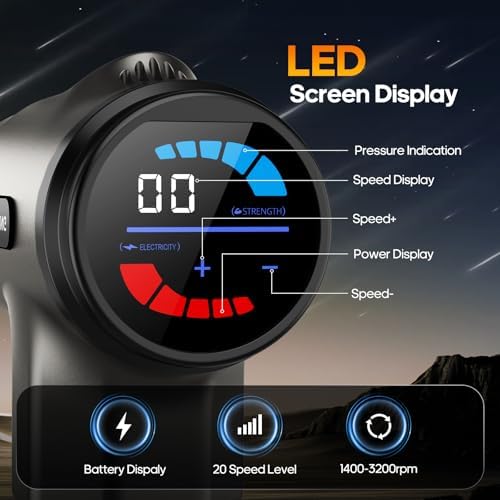 Massage Gun with Heat Massager Deep Tissue Muscle Massager Gifts for Men