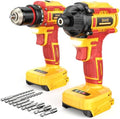 Cordless Drill and Impact Driver Combo Kit Compatible with Dewalt Battery