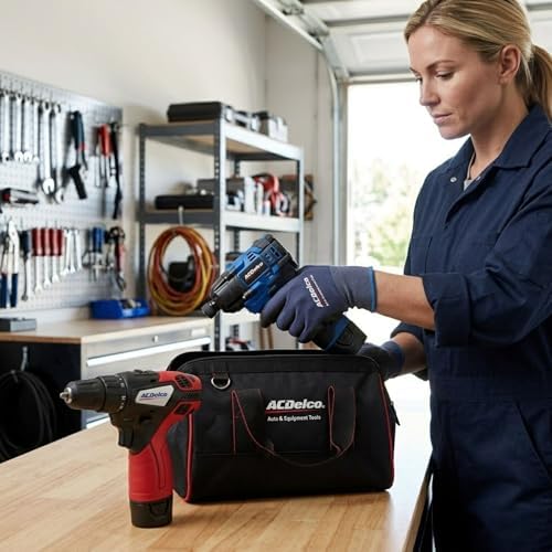 ACDelco G12 Series 12V Cordless Combo Kit, Brushless 1/4" Impact Driver (125 ft-lbs) & 3/8" Drill Driver (265 in-lbs), 4-Mode Control, (1) 2.0Ah Battery & Charger, 2-Tool Kit, ARI12185-K2