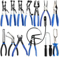 DISEN 14 PCS Hose Clamp Pliers & Fuel Line Electrical Disconnect Tool Set