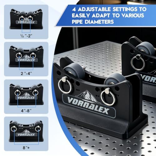 Magnetic Pipe Bevel Roller System for Welding & Fabrication