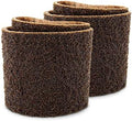 CS Unitec | 42010 | PTX Coarse Fleece Nonwoven Sleeve - 80 Grit, 3-1/2" Diameter x 4" Wide, Brown, Pack of 4 - Made in Germany