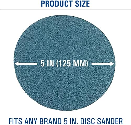 Starcke 5 inch Sanding Discs Hook and Loop 24 Grit 25 Pack No Hole