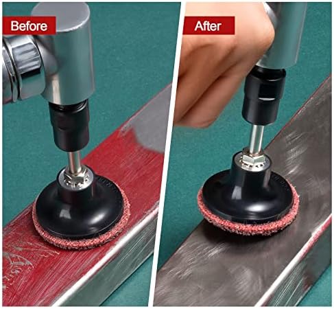 S SATC 46PCS Sanding Discs 2 Inch Quick Change Discs 1pcs 1/4'' Holder Surface Conditioning Discs Fine Medium Coarse for Die Grinder Surface Strip Grind Polish Burr Finish Rust Paint Removal