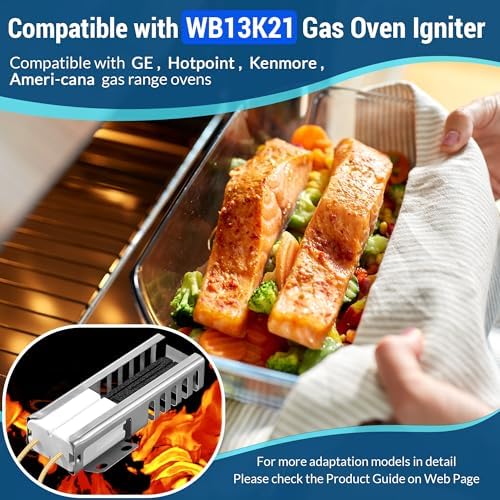 4 Pcs Gas Oven Igniter Compatible with WB13K21, IG9998, AP2020569 PS231280