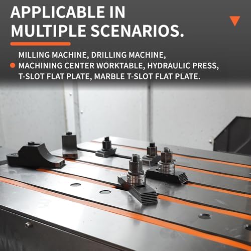 T-Slot Covers For Milling Machines T-slots Tool (10M) (Orange, 9/16" - 14MM)