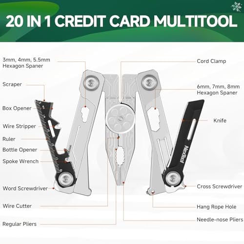 NexTool Credit Card Multitool, Silver Blade EDC Tool