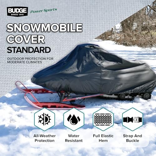 Budge Sportsman Waterproof Snowmobile Cover, Heavy Duty, Fits Up to 145"