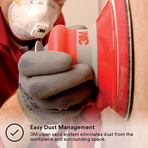 3M Self-Generated Vacuum Random Orbital Sander, 20327, 6 in, 3/16 in Orbit
