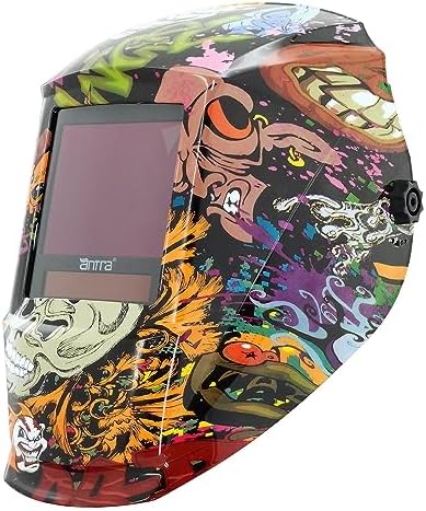 Antra Digital Auto Darkening Welding Helmet DP9-04 - True Color TOP Optical Class 1/1/1/1, Wide Shade Range 4/5-14 w Shade Lock, Low TIG Rating 2A - Precision Protection for Welding Excellence