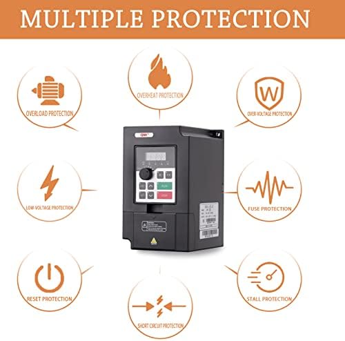 QNK 3KW 4HP 220V AC 14A VFD Converter Single to 3 Phase Inverter