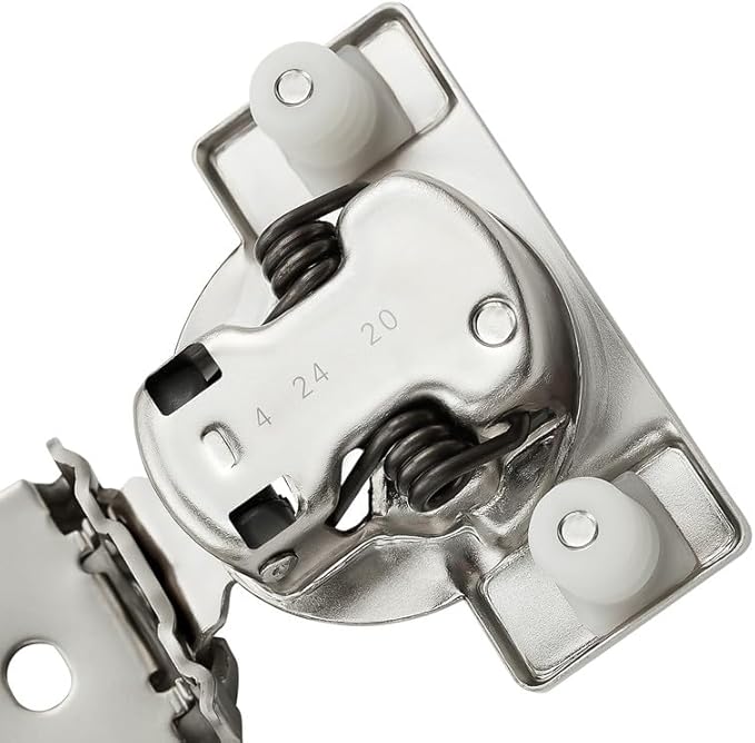 Ravinte 10 Pack 5 Pair 1 inch Overlay Soft Close Kitchen Cabinet Hinges Stainless Steel Adjustable Kitchen Hinges Satin Nickel Cabinet Hardware