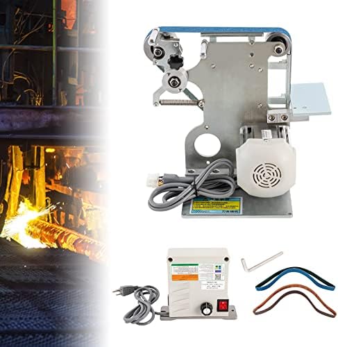 550W Desktop Belt Machine, 1x30" Belt Horizontal Polishing Grinder with Brushless Motor, Vertical Polisher Sharpener Polishing Grinding Machine for Metal Working Wood Metal Stone and Scissors Sanding