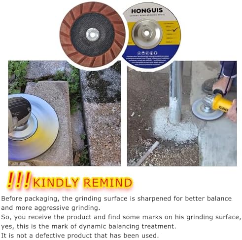 7" Ceramic Bond Diamond Cup Wheel for Concrete, 5/8-11, 50 Grit