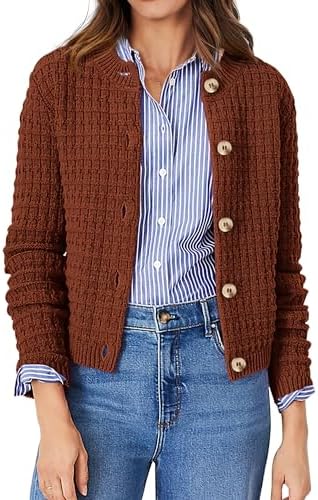 PRETTYGARDEN Women's Fall Lightweight Cardigan Sweaters