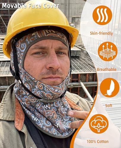 BOCOMAL FR Balaclava with Face Mask Flame Resistant 5.5oz Lightweight 100%C